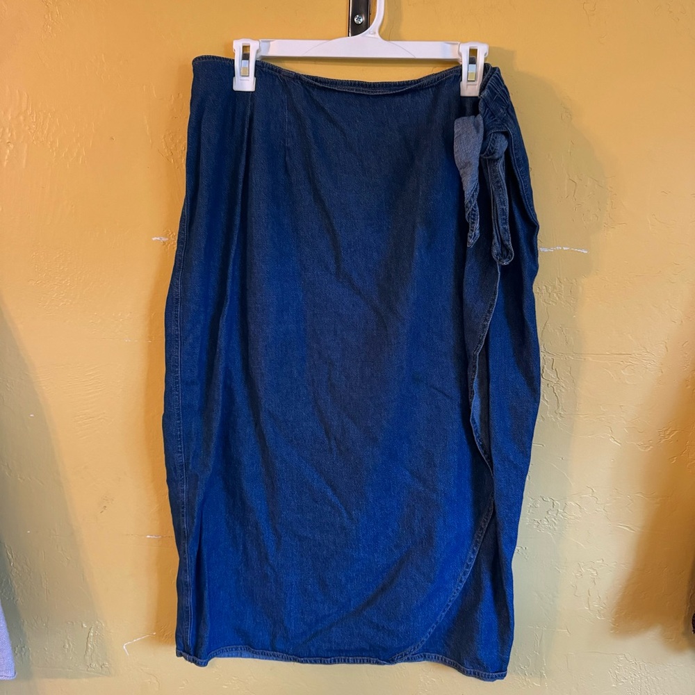 Vintage Jean wrap skirt